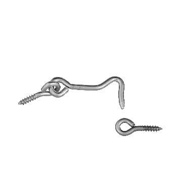 6Pc National Zinc Hook & Eye ~ 2 
6Pc National Zinc Hook & Eye ~ 2