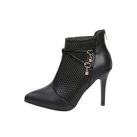 GENILU Ladies Casual Comfort Short Boots Zipper Leather Boot Formal High Heel Glory Black 7.5
GENILU Ladies Casual Comfort Short Boots Zipper Leather Boot Formal High Heel Glory Black 7.5