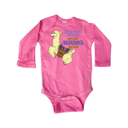 Inktastic Nana and Papa s You Say ALPACA my Bags with Jumping Alpaca Gift Baby Boy or Baby Girl Long Sleeve Bodysuit
Inktastic Nana and Papa s You Say ALPACA my Bags with Jumping Alpaca Gift Baby Boy or Baby Girl Long Sleeve Bodysuit