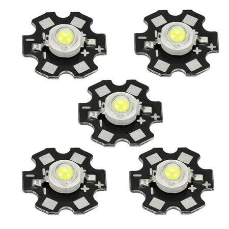 

Uxcell 3.2-3.4VDC 3W 280lm 6000-6500K Replacement COB LED Light Chip Bead White 10 Pack
