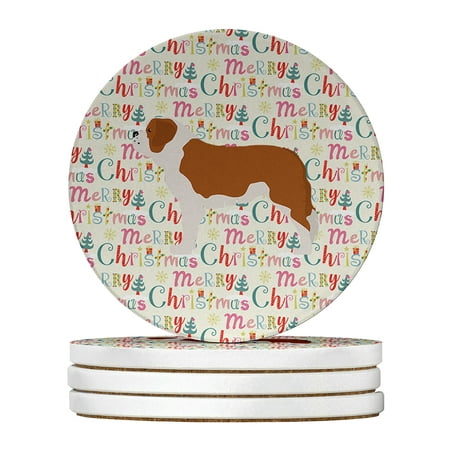 Saint Bernard Merry Christmas Large Sandstone Coasters Pack of 4 4 in x 4 in
Saint Bernard Merry Christmas Large Sandstone Coasters Pack of 4 4 in x 4 in