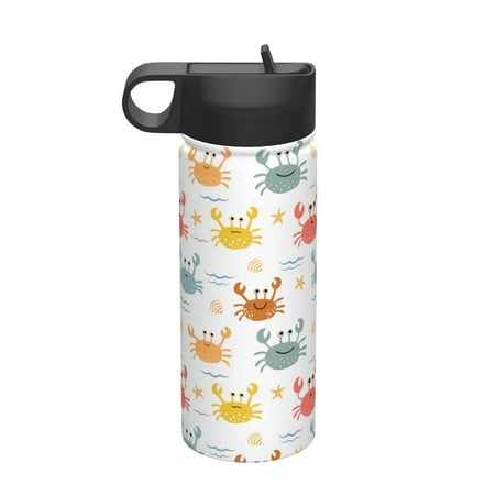 Adobk Colorful Crabs Print Water Bottle 18oz Sports Insulated Kettle for Cycling Gym Basketball Outdoor Suitable as a Present
Adobk Colorful Crabs Print Water Bottle 18oz Sports Insulated Kettle for Cycling Gym Basketball Outdoor Suitable as a Present