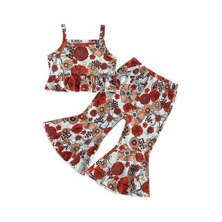 Toddler Baby Girl Clothes Sleeveless Floral Tank Top Vest Flower Bell Bottoms 2PCS Summer Outfit
Toddler Baby Girl Clothes Sleeveless Floral Tank Top Vest Flower Bell Bottoms 2PCS Summer Outfit