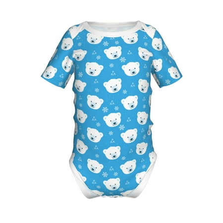 Yiaed Cute Polar Bear Print Infant Climbing Short Sleeve Onesie One-Piece Baby Bodysuit Clothes 0-12 Months -9M
Yiaed Cute Polar Bear Print Infant Climbing Short Sleeve Onesie One-Piece Baby Bodysuit Clothes 0-12 Months -9M
