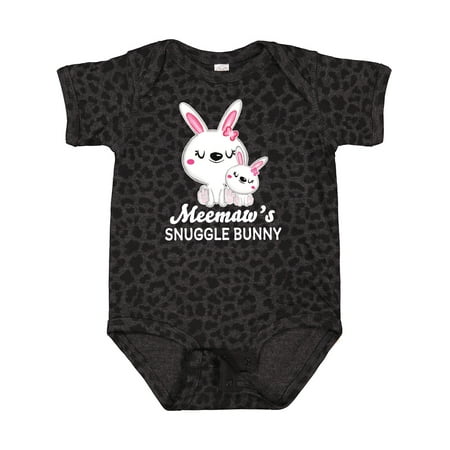 Inktastic Meemaws Snuggle Bunny Easter Gift Baby Girl Bodysuit