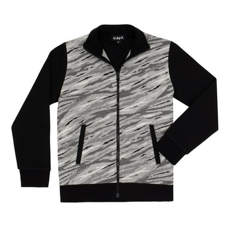 KIDPIK Boys Long Sleeve Tiger Stripe Pattern Zip Front Bomber Jacket Size: 2T - L (12)
KIDPIK Boys Long Sleeve Tiger Stripe Pattern Zip Front Bomber Jacket Size: 2T - L (12)