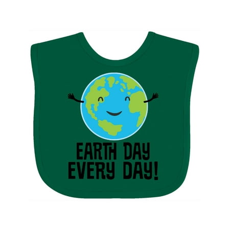Inktastic Earth Day Every Day Planet Gift Baby Boy or Baby Girl Bib