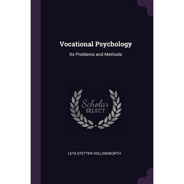 Vocational Psychology: Its Problems and Methods (Paperback)