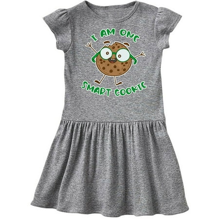 Inktastic I Am One Smart Cookie Gift Toddler Girl Dress