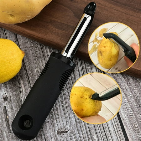 Xinwanna Vegetable Peeler Sharp Long Lifespan Ergonomic Handgrip Stainless Steel Multi-use Fruit Vegetable Cheese Peeler for Kitchen (Black)
Xinwanna Vegetable Peeler Sharp Long Lifespan Ergonomic Handgrip Stainless Steel Multi-use Fruit Vegetable Cheese Peeler for Kitchen (Black)
