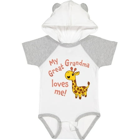 Inktastic My Great Grandma Loves Me- Cute Giraffe Gift Baby Boy or Baby Girl Bodysuit
Inktastic My Great Grandma Loves Me- Cute Giraffe Gift Baby Boy or Baby Girl Bodysuit