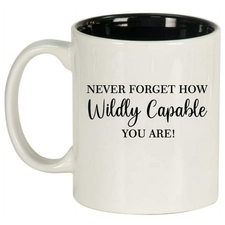 Wildly Capable Inspirational Motivational Self Care Love Gift Ceramic Coffee Mug Tea Cup Gift for Her Him Friend Coworker Wife Husband (11oz White)
Wildly Capable Inspirational Motivational Self Care Love Gift Ceramic Coffee Mug Tea Cup Gift for Her Him Friend Coworker Wife Husband (11oz White)