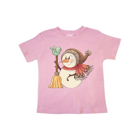 Inktastic For the Birds Snowman Gift Toddler Boy Girl T-Shirt