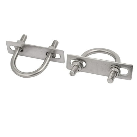 Unique Bargains 2pcs M8x38mm 304 Stainless Steel Round U-Bolt w Plate and Hex Nut Flat Washer
Unique Bargains 2pcs M8x38mm 304 Stainless Steel Round U-Bolt w Plate and Hex Nut Flat Washer