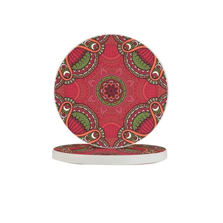 Circular Drink Coasters Set Ethnic Floral Seamless Pattern Beautiful Home Decor Diatomite Heat-Resistant Diatomite Protect Table Countertop
Circular Drink Coasters Set Ethnic Floral Seamless Pattern Beautiful Home Decor Diatomite Heat-Resistant Diatomite Protect Table Countertop