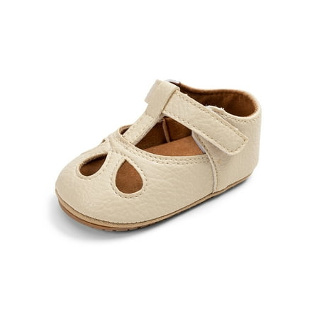 Ritualay Baby Girls Crib Shoes Soft Sole Princess Dress Shoe Prewalker Flats T-Strap Hollow Out Sandals Infant Newborn First Walkers Beige 12-18 months
Ritualay Baby Girls Crib Shoes Soft Sole Princess Dress Shoe Prewalker Flats T-Strap Hollow Out Sandals Infant Newborn First Walkers Beige 12-18 months