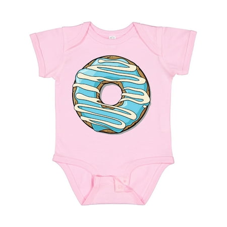 Inktastic Donut Blue Frosting White Icing Gift Baby Boy or Baby Girl Bodysuit