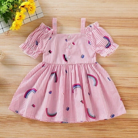 Toddler Baby Girl Lovely Clothes Short Sleeve Off Shoulder Stripe Dress Princess Ruffle Skirt Tutu Dresses Sundress Summer Outfit
Toddler Baby Girl Lovely Clothes Short Sleeve Off Shoulder Stripe Dress Princess Ruffle Skirt Tutu Dresses Sundress Summer Outfit