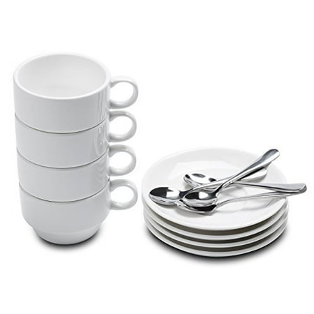 Aozita Espresso Cups and Saucers with Espresso Spoons Stackable Espresso Mugs 12-piece 2.5-Ounce Demitasse Cups (Protective Packaging)
Aozita Espresso Cups and Saucers with Espresso Spoons Stackable Espresso Mugs 12-piece 2.5-Ounce Demitasse Cups (Protective Packaging)