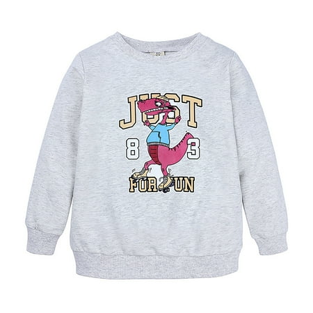 MIASHUI Kids Sweatshirts Tops Little Boys Girls Kids Unisex Cartoon Animals Dinosaur Printed Sweatshirt Pullover Hoodie Grey 12-24 Months
MIASHUI Kids Sweatshirts Tops Little Boys Girls Kids Unisex Cartoon Animals Dinosaur Printed Sweatshirt Pullover Hoodie Grey 12-24 Months