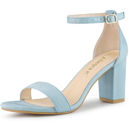 Unique Bargains Women s Buckle Ankle Strap High Chunky Heels Sandals 
Unique Bargains Women s Buckle Ankle Strap High Chunky Heels Sandals
