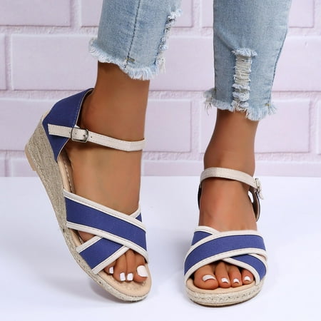 YanHoo Clearance Womens Open Toe Espadrilles Dressy Platform Sandals Slip on Elastic Ankle Strap Wedges Sandals
YanHoo Clearance Womens Open Toe Espadrilles Dressy Platform Sandals Slip on Elastic Ankle Strap Wedges Sandals