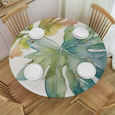 YANMS Leaf Flower Watercolor Round Table Cover with Elastic Edge 100% Polyester Fiber 54-58
YANMS Leaf Flower Watercolor Round Table Cover with Elastic Edge 100% Polyester Fiber 54-58