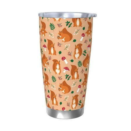 Lukts Squirrel And Mushroom for 20OZ Car Cup Stainless Steel Direct Drinking Straw Thermos Cup Suitable for Office Travel and Car-Without Straw
Lukts Squirrel And Mushroom for 20OZ Car Cup Stainless Steel Direct Drinking Straw Thermos Cup Suitable for Office Travel and Car-Without Straw