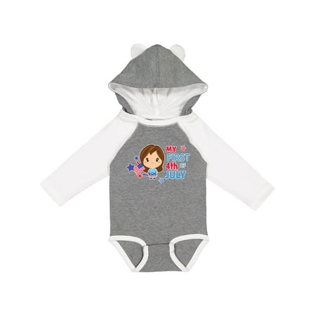 Inktastic My First 4th of July with Brown Haired Girl Stars and Flag Gift Baby Girl Long Sleeve Bodysuit
Inktastic My First 4th of July with Brown Haired Girl Stars and Flag Gift Baby Girl Long Sleeve Bodysuit