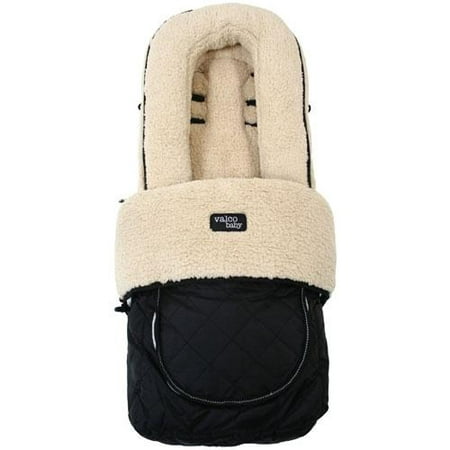 Valco Baby A052 - Universal Deluxe Fluffly Foot Muff - Black Fleece