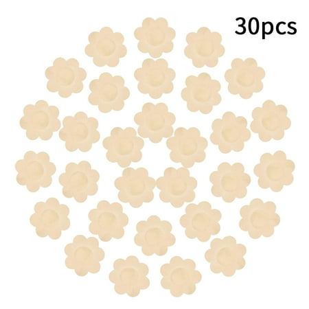30pairs Women Petal Shape Disposable Nipple Cover Self Adhesive Breast Pasty