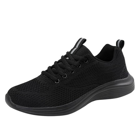 Sneakers Women Solid Color Flat Bottom Breathable Fashion Shoes Mesh Black 38
Sneakers Women Solid Color Flat Bottom Breathable Fashion Shoes Mesh Black 38