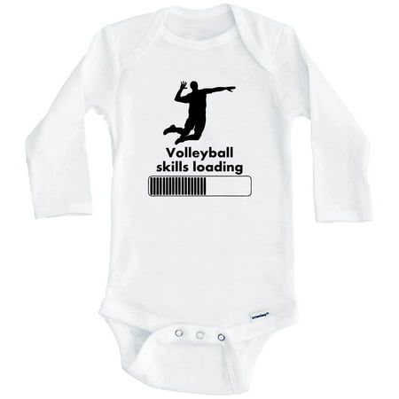Volleyball Skills Loading Funny One Piece Baby Bodysuit (Long Sleeve) 0-3 Months White
Volleyball Skills Loading Funny One Piece Baby Bodysuit (Long Sleeve) 0-3 Months White