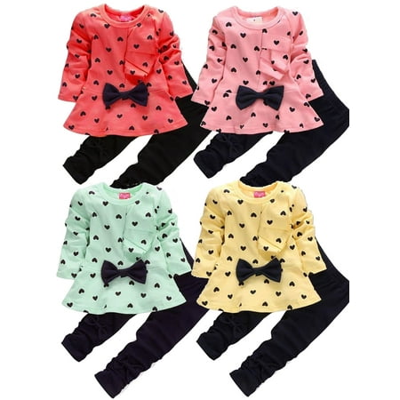 1-4T Toddler Baby Girl Outfits LOVE Ruffle Tops Shirt+Bowknot Leggings Long Pants Set Fall Spring Clothing
1-4T Toddler Baby Girl Outfits LOVE Ruffle Tops Shirt+Bowknot Leggings Long Pants Set Fall Spring Clothing