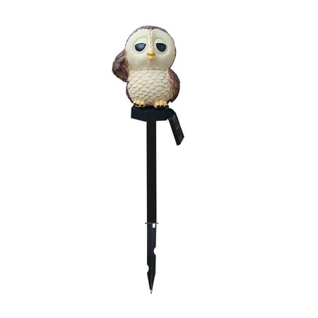 Solar Outdoor Garden Light Garden Owl LED Decorative Ground Plug Light