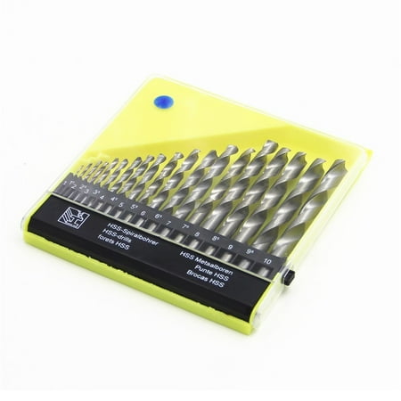 19pcs Set 1-10mm Round Shank Drill Bits HSS Hole Cutter Drilling for Metal Wood
19pcs Set 1-10mm Round Shank Drill Bits HSS Hole Cutter Drilling for Metal Wood