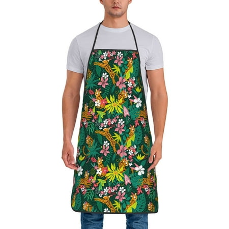 Jgfou Cute Tribal Leopards Print Anti-fouling Apron for Men Women Waterproof Oil-Proof Kitchen Apron with Adjustable Straps Pocket and No-Pill No-Fade Fabric
Jgfou Cute Tribal Leopards Print Anti-fouling Apron for Men Women Waterproof Oil-Proof Kitchen Apron with Adjustable Straps Pocket and No-Pill No-Fade Fabric