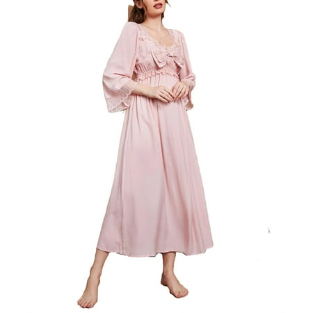 Cute Sweetheart Neck Nightgowns 3/4 Sleeve Baby Pink Women s Sleepshirts (Women s)
Cute Sweetheart Neck Nightgowns 3/4 Sleeve Baby Pink Women s Sleepshirts (Women s)