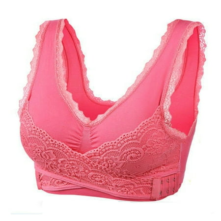 BIZIZA Women Bralette Push Up Lace Plus Size Seamless Criss Cross Front Close Womens Bra Hot Pink XXXL
BIZIZA Women Bralette Push Up Lace Plus Size Seamless Criss Cross Front Close Womens Bra Hot Pink XXXL