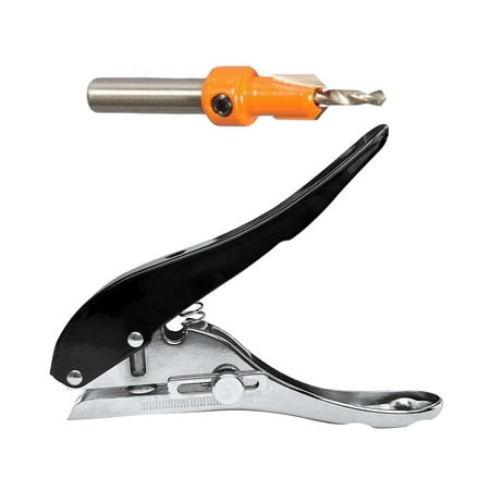 Portable Punching Pliers Handheld Handle Punch Countersink Drill Bit Hole Punch for Paper Greeting Cards Badge Labels Edge Banding 6mm
Portable Punching Pliers Handheld Handle Punch Countersink Drill Bit Hole Punch for Paper Greeting Cards Badge Labels Edge Banding 6mm