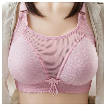 Push up Sports Bras for Women Steel Ring Thin Front Button Breathable Gathers Comfort Wireless Push up Bra for Womens Pink 44
Push up Sports Bras for Women Steel Ring Thin Front Button Breathable Gathers Comfort Wireless Push up Bra for Womens Pink 44
