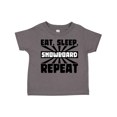 Inktastic Eat Sleep Snowboard Repeat Gift Toddler Boy or Toddler Girl T-Shirt