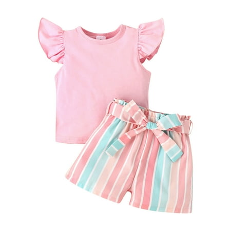 Girls Outfits Striped Love Heart Printed 2 PCS Butterfly Sleeve T Shirt Shorts Pullover Toddler Baby Fashion Lovely Simple Home Wear Outdoor Suits Children s Day Gifts
Girls Outfits Striped Love Heart Printed 2 PCS Butterfly Sleeve T Shirt Shorts Pullover Toddler Baby Fashion Lovely Simple Home Wear Outdoor Suits Children s Day Gifts