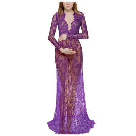 wendunide summer dresses for women 2022 Maternity Photography Pregnant Women Lace Fashion Long Sleeve V Neck Maxi Evening Dress Purple XXL
wendunide summer dresses for women 2022 Maternity Photography Pregnant Women Lace Fashion Long Sleeve V Neck Maxi Evening Dress Purple XXL