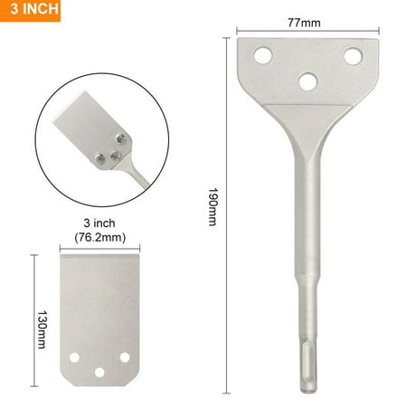 SDS Plus Curved Floor Scraper Electric Hammer Scaling Chisel Shovel Concrete