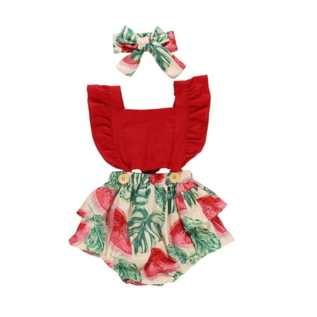 QWERTYU Newborn Infant Baby Toddler with Headband Set Graphic Sleeveless Bodysuits for Girl Summer Cotton 0-24M Red 100
QWERTYU Newborn Infant Baby Toddler with Headband Set Graphic Sleeveless Bodysuits for Girl Summer Cotton 0-24M Red 100