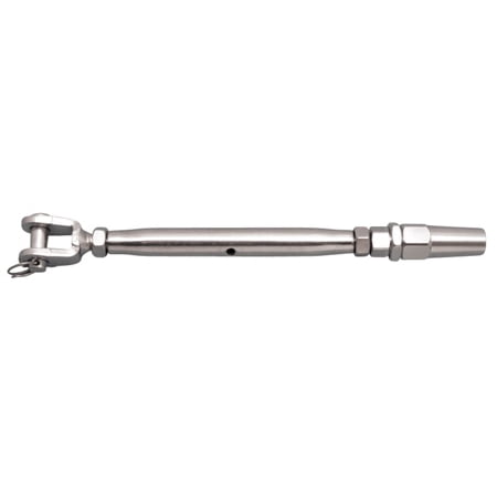 STAINLESS QUICK ATTACH TURNBUCKLE STUD & JAW 5/8 X 3/8