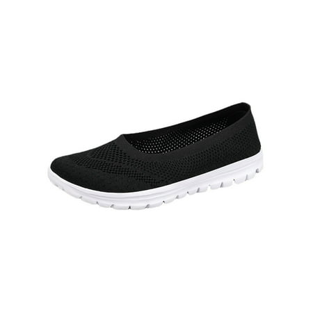 SIMANLAN Women Walking Shoes Breathe Mesh Slip On Sneakers Comfortable Lightweight Knitted Shoes Black 7
SIMANLAN Women Walking Shoes Breathe Mesh Slip On Sneakers Comfortable Lightweight Knitted Shoes Black 7