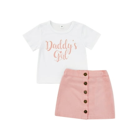 Sunisery Newborn Baby Girls Short Sleeve Tops Skirt Letter Print Casual Summer Clothes 2pcs Outfits Set White Pink 1-2 Years
Sunisery Newborn Baby Girls Short Sleeve Tops Skirt Letter Print Casual Summer Clothes 2pcs Outfits Set White Pink 1-2 Years
