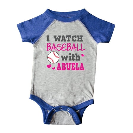Inktastic I Watch Baseball with My Abuela Gift Baby Boy or Baby Girl Bodysuit